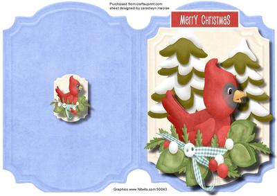 Print,cut,and Fold, Christmas Tweeting's to You