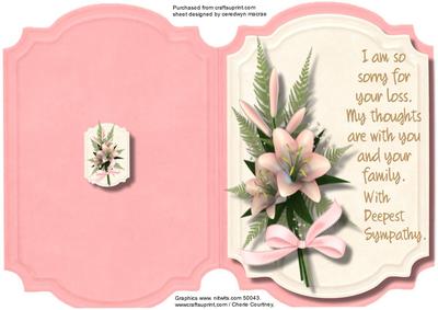 Print, Cut, and Fold , My Thoughts Are with You