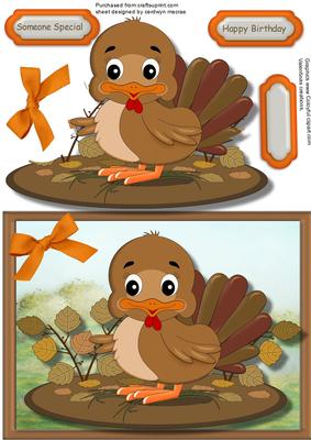 Lovely Cute Little Tubby Turkey 