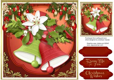 8x8 Beautiful Christmas Bells 