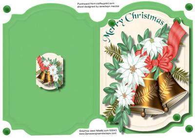 Print,cut,and Fol, Bells and White Poinsettias