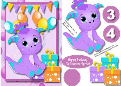Happy Birthday Little Cutie Lilac