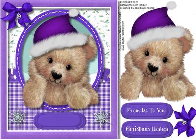 Darquise the Christmas Bear, Lilac