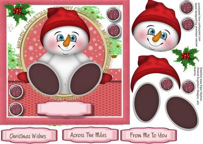 Little Christmas Snowbaby ,red