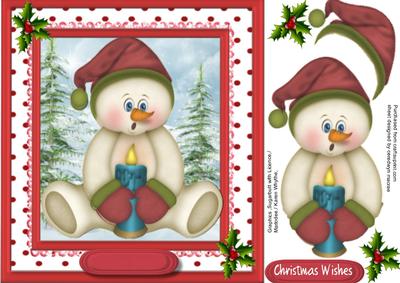 The Cold Snowman Warming His Hands