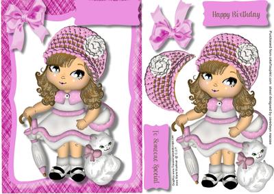 Beautiful Pink Porceloine Doll 