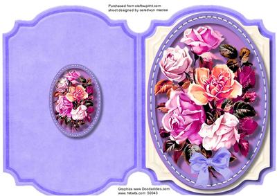 Print, Cut, Qand Fold, Lovely Shades of Lilac in a Stitched