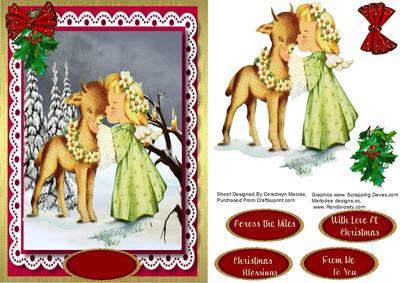 Christmas Angel and Reindeer 
