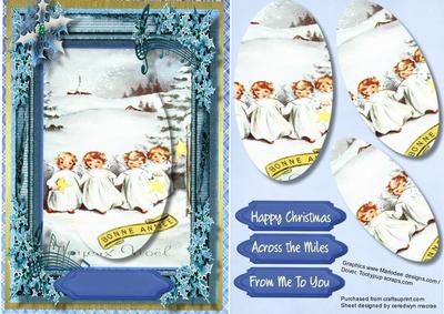 Lovely Christmas Angels in the Snow