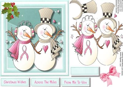 Cute Snowman Couple 