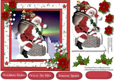 Ho Ho Ho Santa's Down the Chimney 