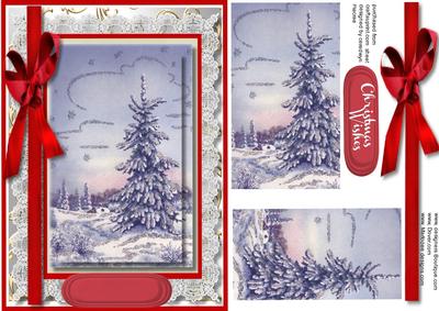 Beautiful Fir Trees in Winter