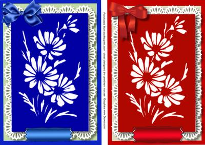 Two Lovely Daisy Silhouette Toppers