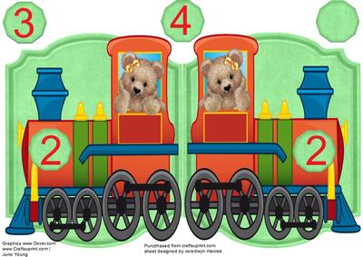 Print, Cut, and Fold, Darquise the Train Driver