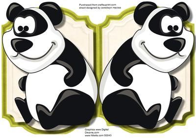 Print, Cut, and Fold, Panda Power