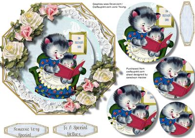Lovely Octagonal Mother's Day Card