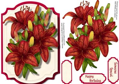 Beautiful Wine Lillie's on a Bracket Frame 