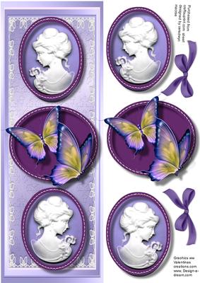 Beautiful Cameo and Butterfly's 