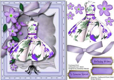 Beautiful Dress and Lilac Blossom