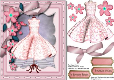 Beautiful Dress and Pink Blossom 