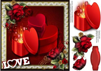 Love and Red Roses for My Valentine 