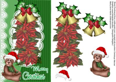 Christmas Poinsettia Spray