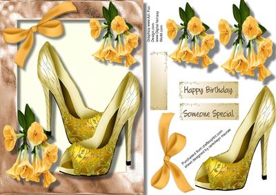 Beautiful Bell Flowers and Golden Shoes