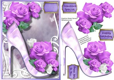 Beautiful Shoe with Roses 