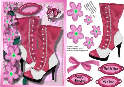 Beautiful Steam Punk Boots and Flowers 