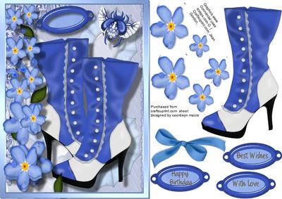 Beautiful Punk Boots and Flowers