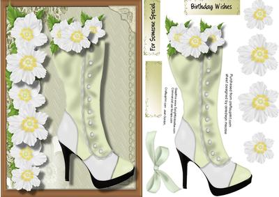 Beautiful Boots and Blossom Flowers 
