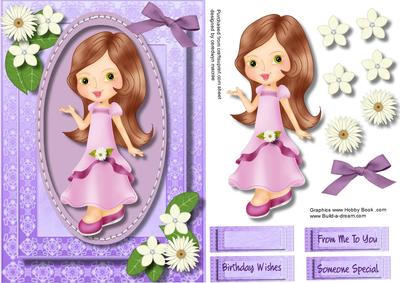 Little Princess in Her Party Dress 