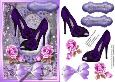 Beautiful Shoes in a Flower Frame 
