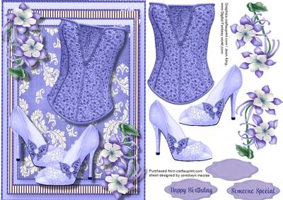 Bask, Shoes,and Fantasy Flowers, Lilac