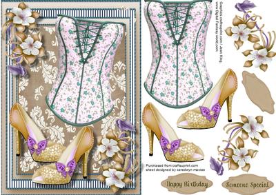 Bask, Shoes, and Fantasy Flowers , Beige