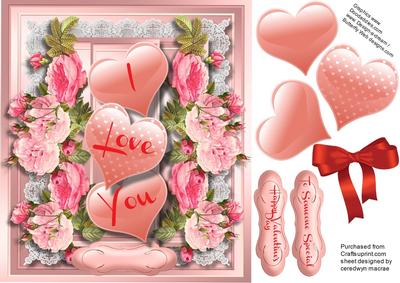 Beautiful Valentines Hearts and Roses 