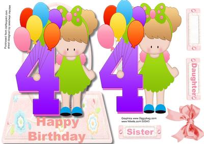 Happy Birthday 4 Year Old 