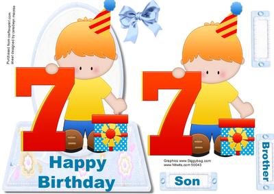 Happy Birthday Boy 7 Years Old 