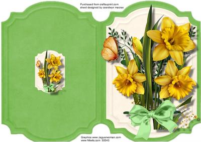 Print, Cut, and Fold, Dance with the Dafodills