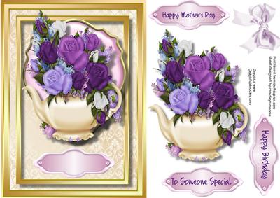 Roses in a Teapot for Someone Special