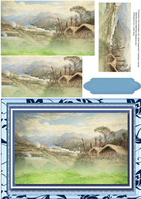 Beautiful Woodcutters Cottage in the Mist 