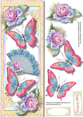 D.l. Butterfly's and Blush Roses