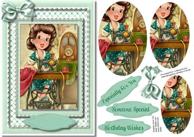 The Busy Seamstress at Work