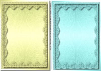 Two Lovely Toppers , Yellow and Aqua 