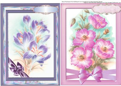 Two Beautiful Floral Toppers 