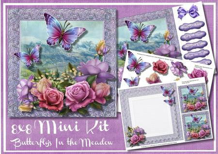 8x8 Mini Kit Butterfly's in the Meadow 