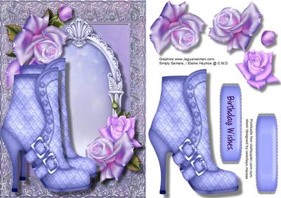 Lovely Quilted Buckle Boot and Roses