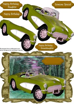 Lovely Green Sports Car 