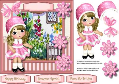 Little Chloie at the Garden Gate 