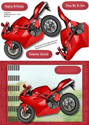 Beautiful Red Ducati Bike 